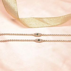 ✨BRAND NEW✨ Emerald Evil Eye Anklet